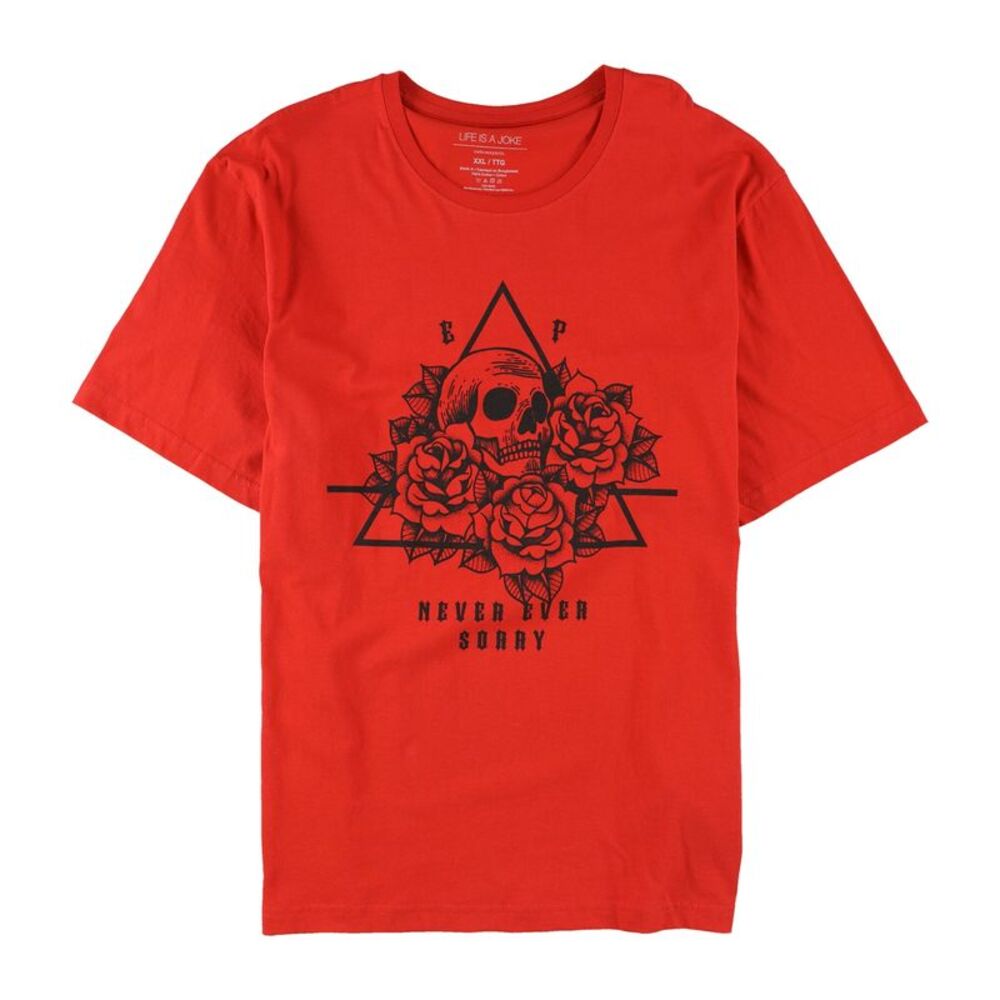Elevenparis Mens Never Ever Sorry Graphic T-Shirt, NWT
